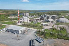 Geocycle Canada Low-carbon Fuel Plant located at the Lafarge Brookfield Cement Plant (NS).